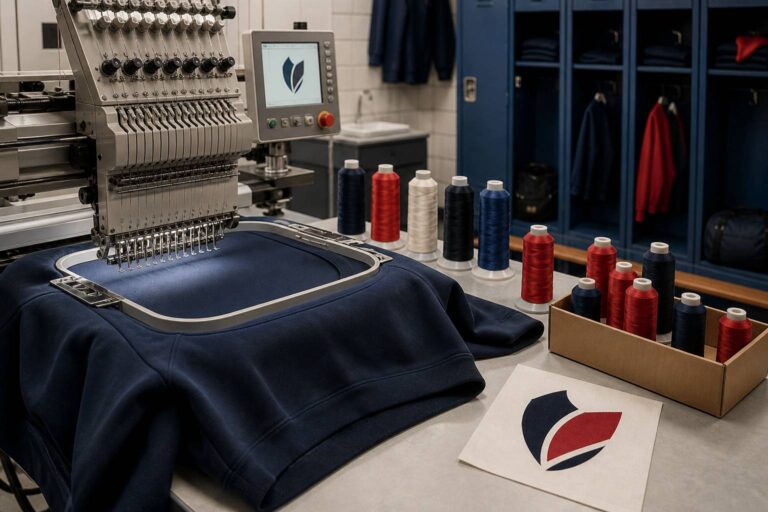 Broderie d&rsquo;un logo de club : rendu, coût et contraintes