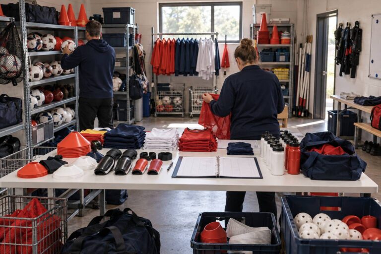 Stock de matériel d&rsquo;un club : l&rsquo;inventaire de fin de saison
